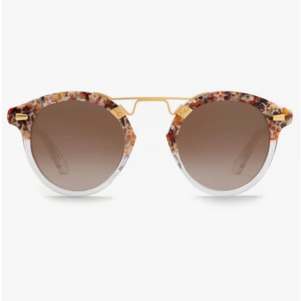 Krewe STL II Monarch to Crystal 24K Mirrored Sunglasses